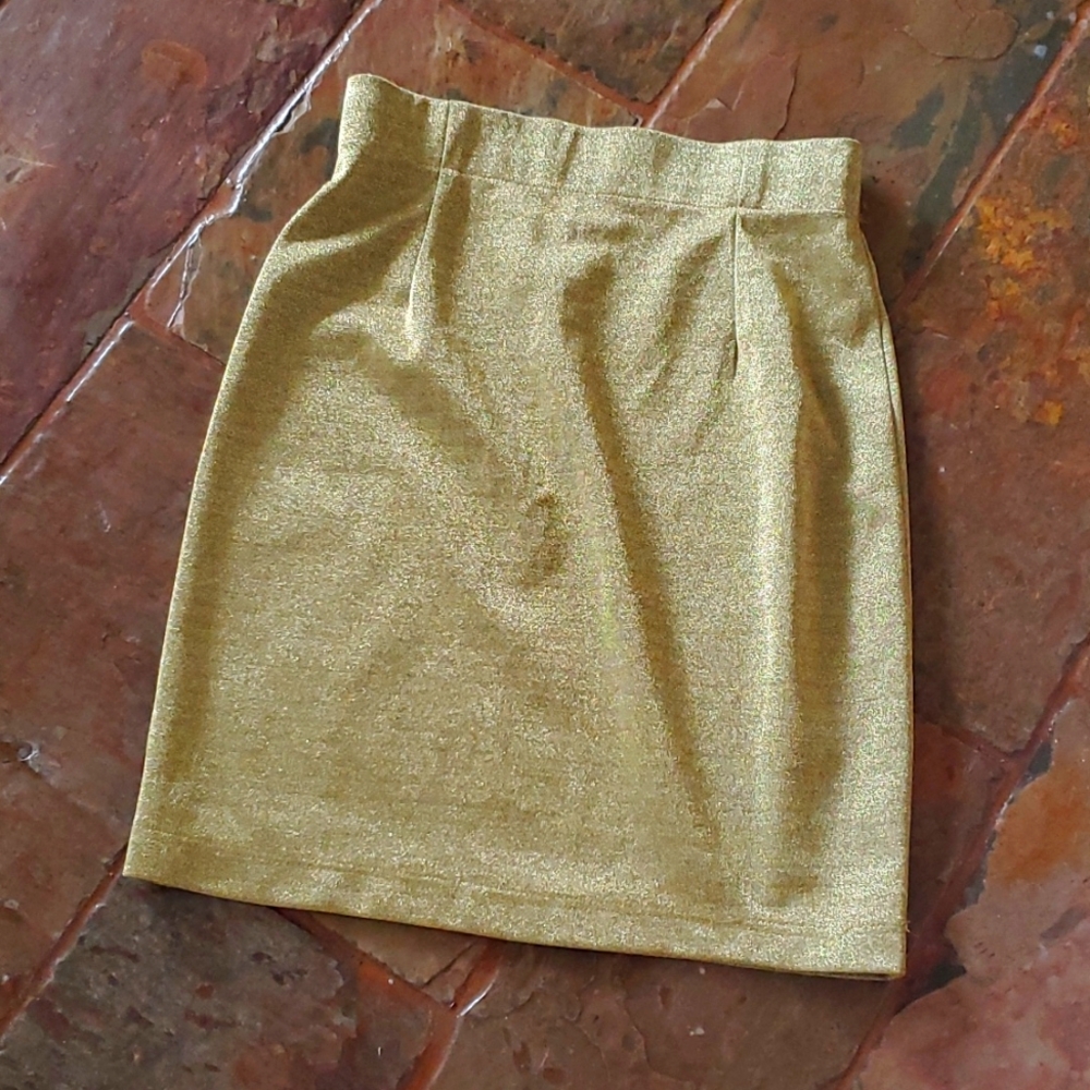 CAGE gold skirt